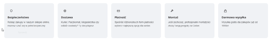 Odznaki zaufania jako moduł szablonu Modern 3.0