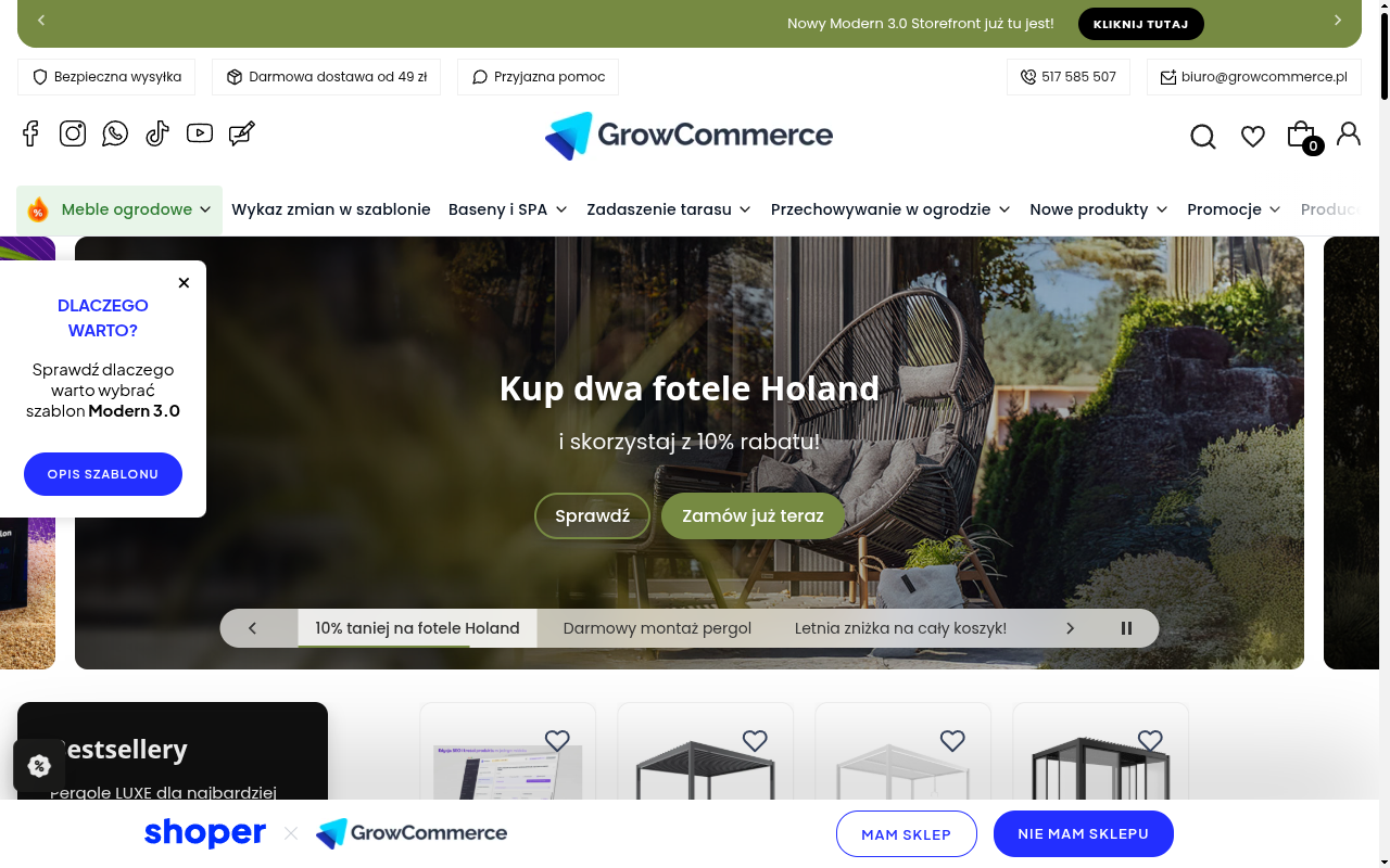 Sklep Shoper z uporządkowanymi danymi produktów zasilającymi feed Google